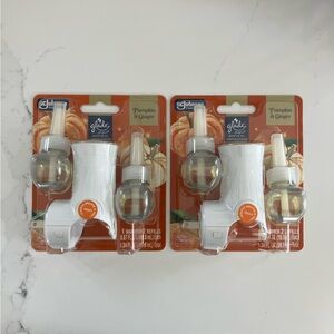 Glade Plugins 4 Scented Oil Refills + 2 Warmers Pumpkin & Ginger Limited Edition